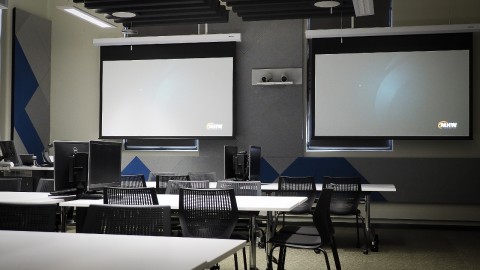 Classroom projection screens